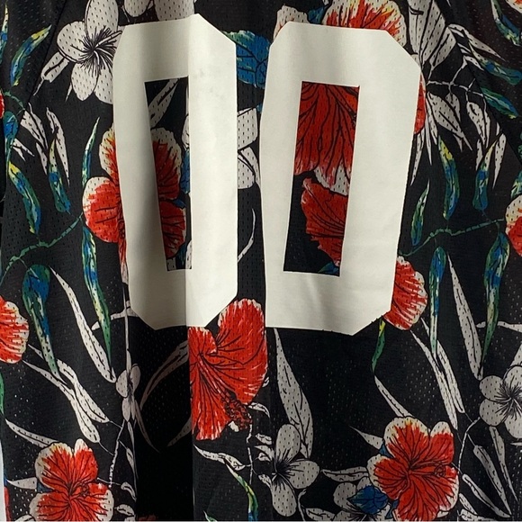 On The Byas Men’s Floral Short Sleeve Shirt with Red and White Flowers Size XL - Picture 7 of 16